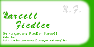 marcell fiedler business card